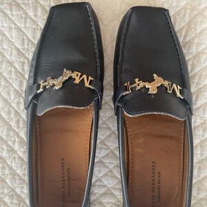 Mario Hernandez Navy Blue Driving Loafers Brazil Leather US 8 Women’s Shoes